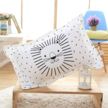 Taie d'oreiller enfant lion