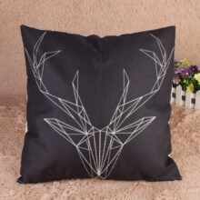 Tête de cerf – Housse de coussin Cerf créatif Tête de cerf – Housse de coussin Cerf créatif