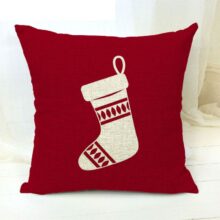 Collection – Housse de coussin Rouge Noël Housse de coussin noël chaussette de de noël