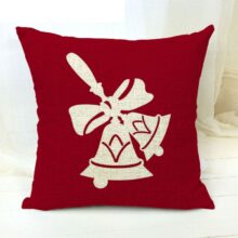 Collection – Housse de coussin Rouge Noël Housse de coussin noel cloches de noel