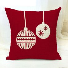 Collection – Housse de coussin Rouge Noël Housse de coussin noel boule de noel