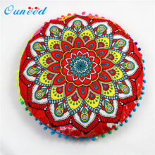Housse de coussin Mandala Ponpon Bohème Housse de coussin Mandala Ponpon Bohème