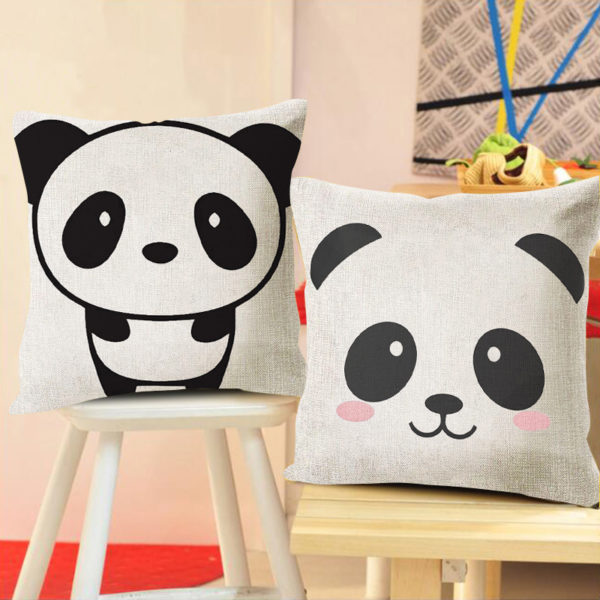 Housse de coussin Panda Housse de coussin Panda
