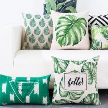 housse de coussin tropical