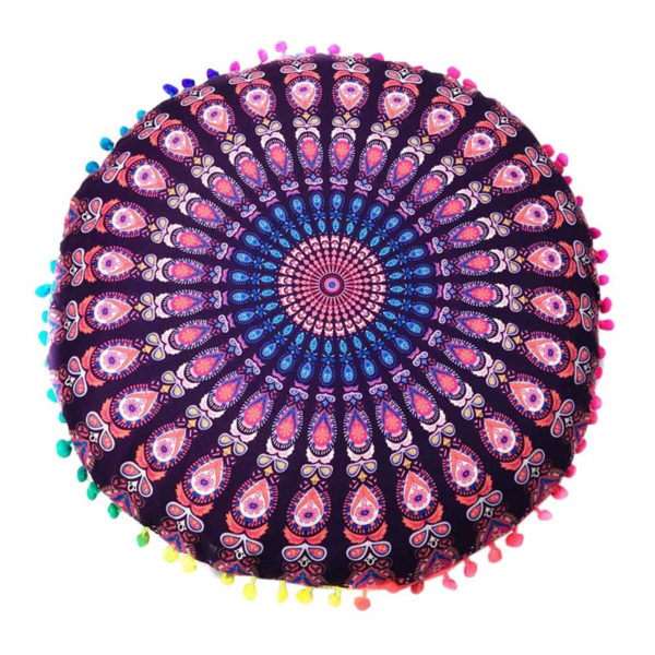 Housses de coussin Ponpon Hippies