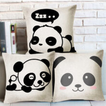 Housse de coussin Panda Housse de coussin Panda