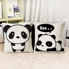 Housse de coussin Panda Housse de coussin Panda