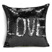 Housse de Coussin Love Paillettes Housse de Coussin Love Paillettes