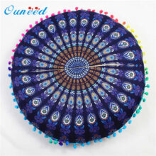 Housse de coussin Mandala Ponpon Bohème Housse de coussin Mandala Ponpon Bohème