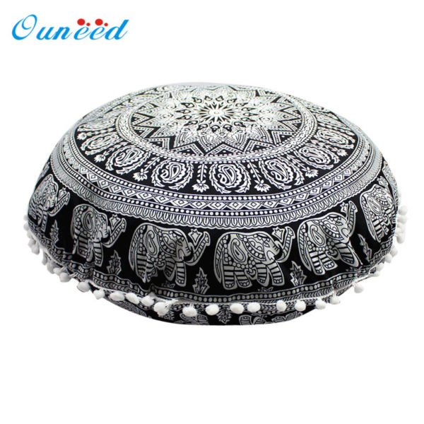 Housse de coussin Mandala Ponpon Bohème Housse de coussin Mandala Ponpon Bohème