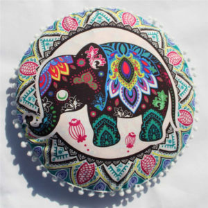 Housse de coussin Éléphant indien Housse de coussin Éléphant indien
