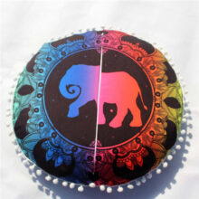Housse de coussin Éléphant indien Housse de coussin Éléphant indien