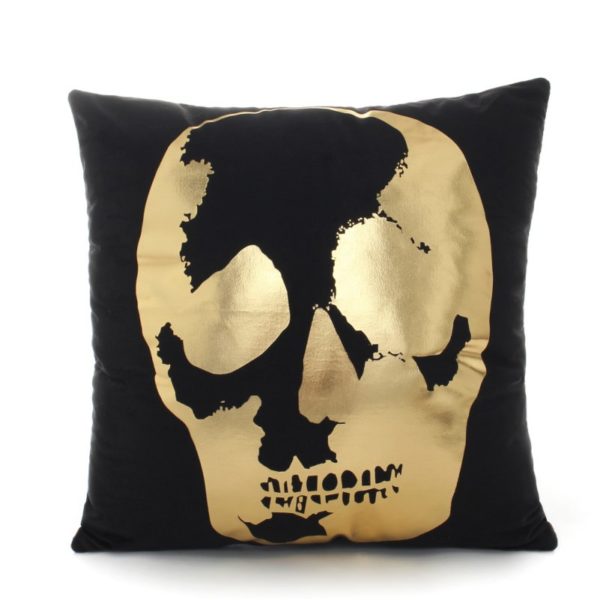 Housse de coussin passion noir et or Housse de coussin passion noir et or