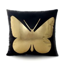 Housse de coussin passion noir et or Housse de coussin passion noir et or
