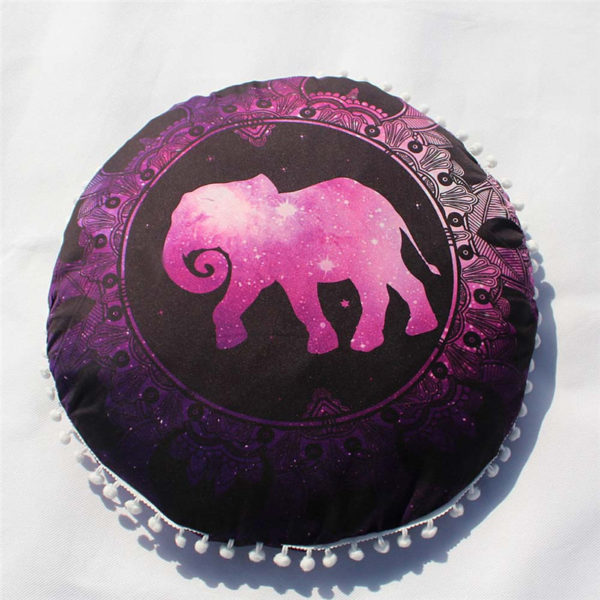 Housse de coussin Éléphant indien Housse de coussin Éléphant indien