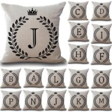 Housse de coussin Abécédaire housse de coussin alphabet