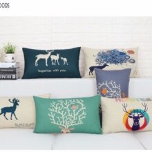 Housse de coussin 3D cerf