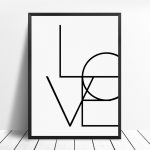Affiche Love 13x18cm