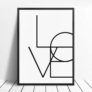 Affiche Love 13x18cm