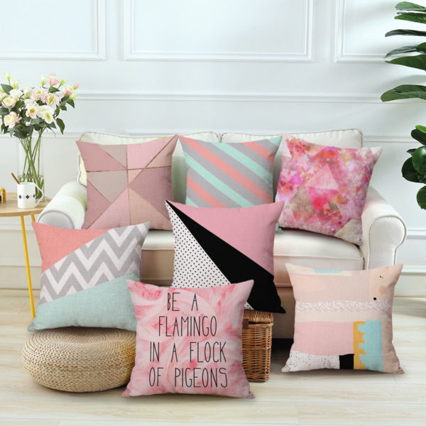 Collection – Housses Coussin pinky geo Collection – Housses Coussin pinky geo
