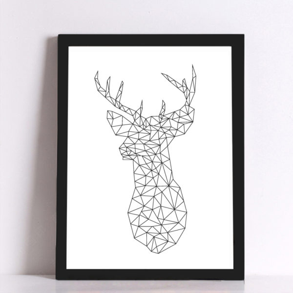 Affiche 3D cerf Affiche 3D cerf