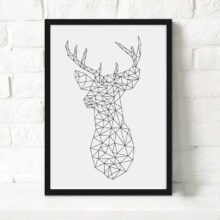 Affiche 3D cerf Affiche 3D cerf