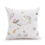 Housse de coussin Licorne Magique