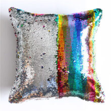 Housse de Coussin à sequins disco