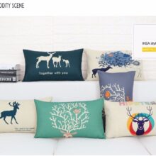 Housse de coussin 3D cerf