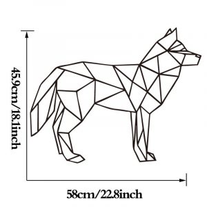 Stickers Loup Geo Stickers Loup Geo