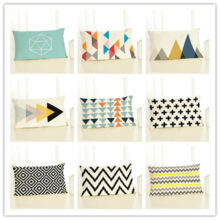 Housse de coussin 3D style scandinave