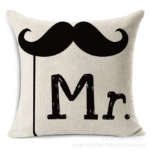 Housse de coussin Mme & M Housse de coussin Mme & M 4