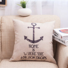 Collection – Housse de Coussin Marine B Coussin Ancre duo