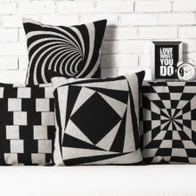 Collection – Housse de coussin Black Psyché coussin black