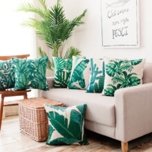 Collection – Housse de Coussin tropical verde Collection tropical baie