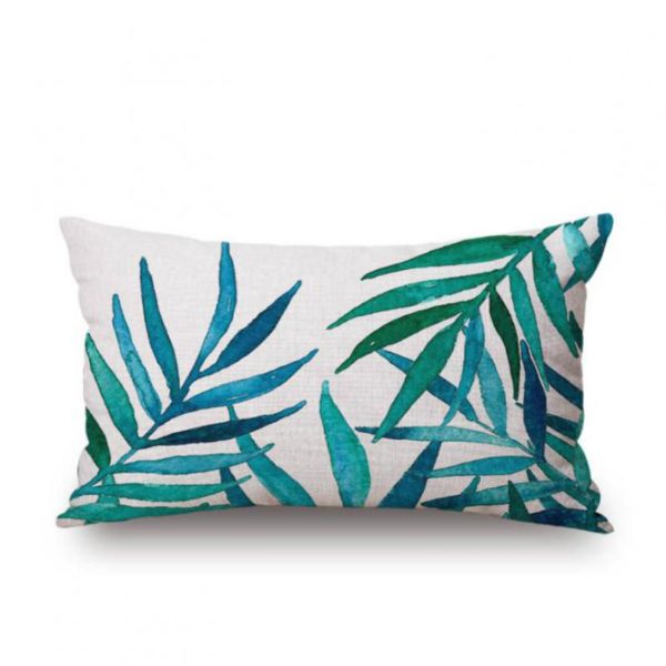 Collection – Housse de Coussin tropical paradise coussin rectangle feuillage élégant