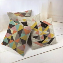 housse de coussin diamant scandinave