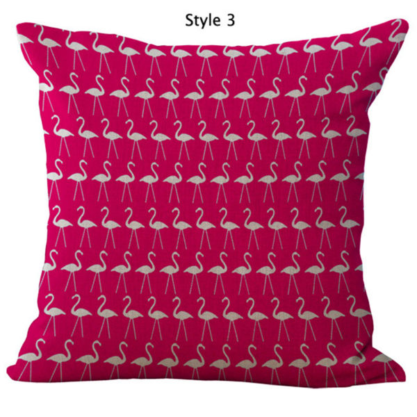 Collection – jolies housses flamant rose Haute qualité Tropical Taie d'oreiller Oiseau Rose Flamants Roses Housse de Coussin Linge de Maison Oreiller Cojines Almofadas Sans Garnitures 3
