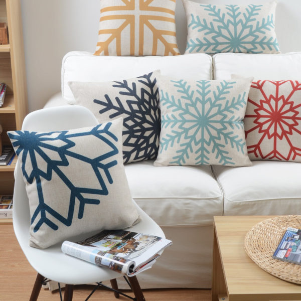 Collection housse de coussin flocon 1