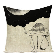 Collection Housses de coussin pop art noir et blanc