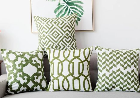 Housse de coussin nature geo