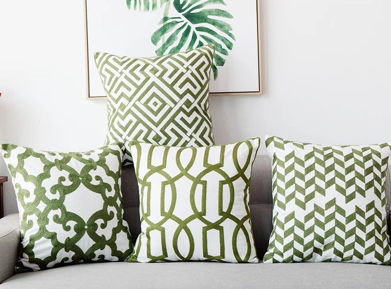 Housse de coussin nature geo