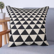 Housse de coussin psyché black and white 2