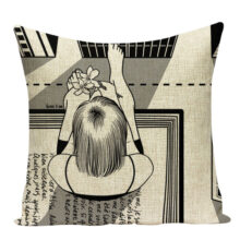 Collection Housses de coussin pop art noir et blanc