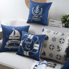 Housse de coussin marin méditerranéen