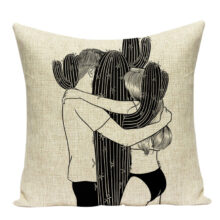 Collection Housses de coussin pop art noir et blanc