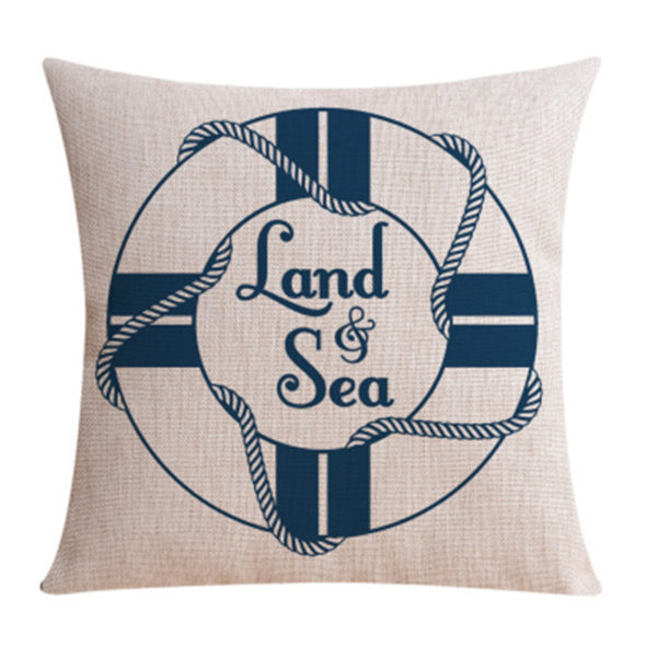 Housse de coussin marin méditerranéen 1