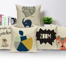 Housse de coussin Animal de Bande Dessinée