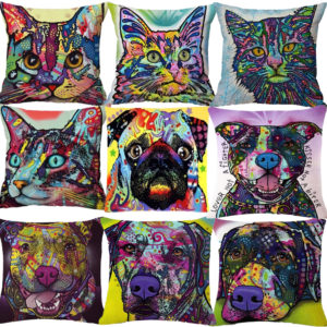 housse de coussin dog art 1