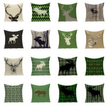 Housses de coussin le cerf vert Housses de coussin le cerf vert 1